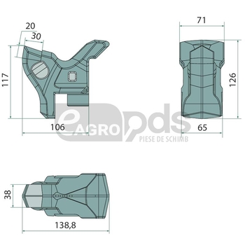 Dinte tocator forestier - Endurance Carbide [32272011]