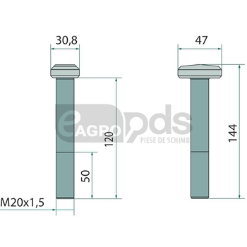 Surub cu cap ciocan - Endurance Carbide [32272057]