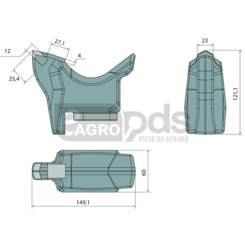 Dinte tocator forestier - Endurance Carbide [32272060]