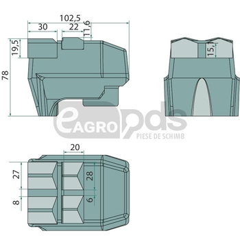 Dinte tocator forestier - Endurance Carbide [32272064]