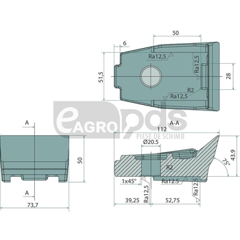 Dinte tocator forestier - Endurance Carbide [32272073]