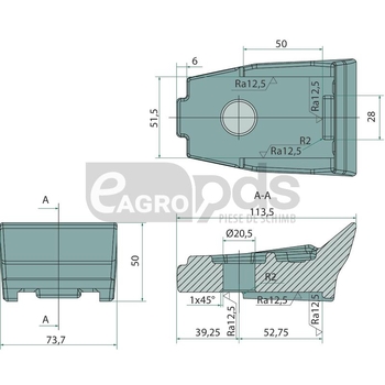 Dinte tocator forestier - Endurance Carbide [32272074]
