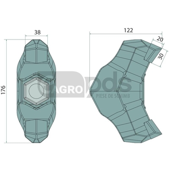 Dinte tocator - Endurance Carbide [32272084]