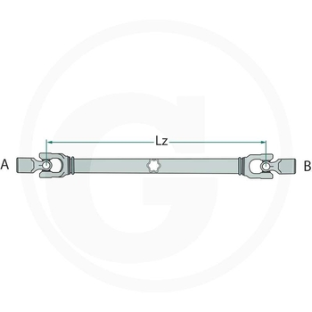 Arbore cardanic,l1210,1-3 8,6 caneluri - GRANIT [377377435]