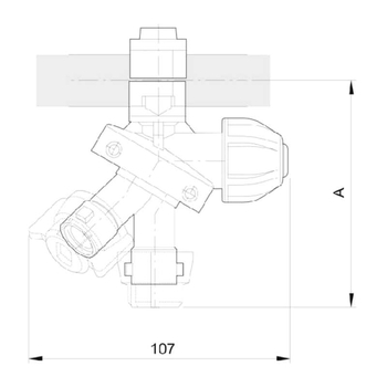 Suport duza - 3 cai, clema fixare 3/4, F10 [Arag] - KRAMP [4012757]