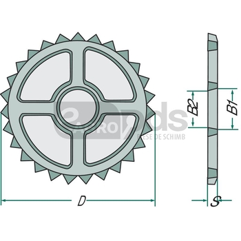 Inel tavalug Packer tip stea 470x14, 117/118, GG20 - GRANIT [408200450]