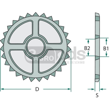 Inel tip stea - GRANIT [408311-610]