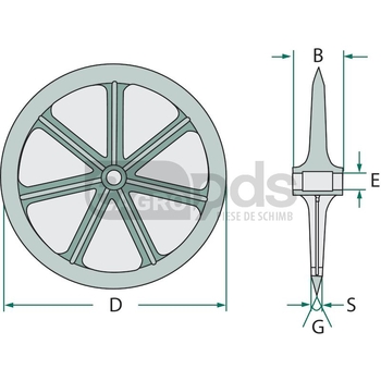 Inel tavalug Packer 800x35, 61x150, 29, GG20 - GRANIT [408313-802]