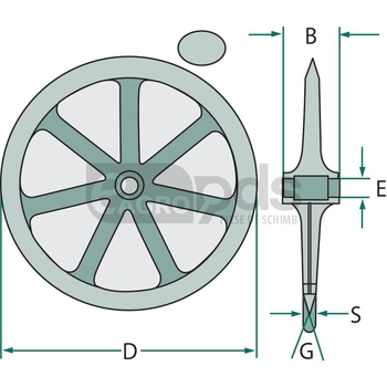 Inel tavalug Packer D900, 60x165, 38, GG20 ptr Rabe - GRANIT [408313-901]