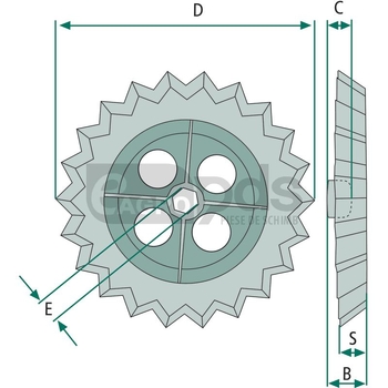 Inel dintat - GRANIT [408316-503]