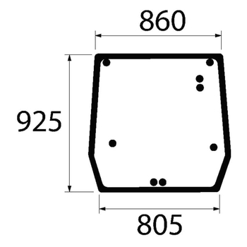 Geam spate superior - KRAMP [5089562N]