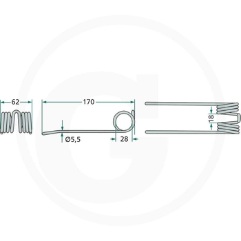 Gheara elastica 10 buc - GRANIT [52506296285/10]