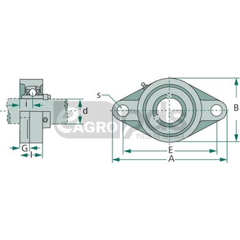 Lagar cu flansa - GRANIT [56017 3199352]