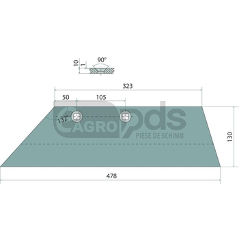 Lama brazdar - GRANIT [56017 3351959]