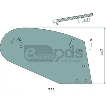 Foaie cormana spate - GRANIT [56017 3440718 SET]