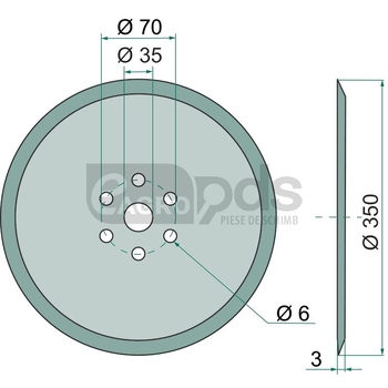 Disc hexagonal - GRANIT [56017 3490010]
