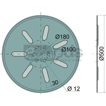 Disc taietor plug - GRANIT [56017 3490029]