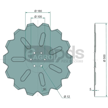 Disc taietor plug - GRANIT [56017 3490042]