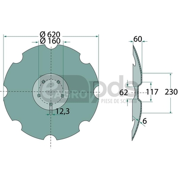Taler disc - GRANIT [56017 3490467/12]