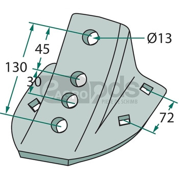 Suport brazdar - GRANIT [56017 4679105-45]