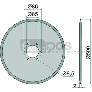 Disc taietor plug - GRANIT [56022 72090101]