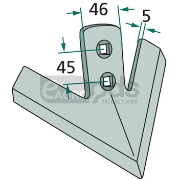 Brazdar laba de gasca - GRANIT [56025 RS291]