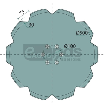 Disc taietor plug - GRANIT [5602800021]