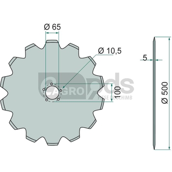 Disc taietor plug - GRANIT [5602800022]