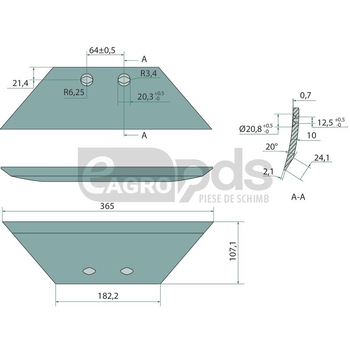 Brazdar antetrupita - GRANIT [56028 631112]
