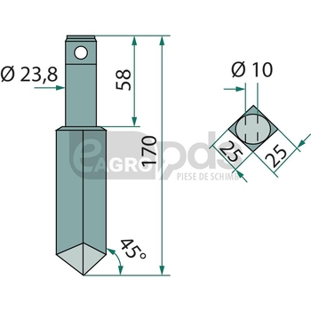 Dinte rotor - GRANIT [56030 240131]