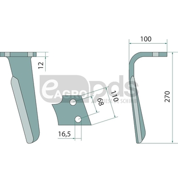 Dinte grapa rotativa - GRANIT [56030 52549500]