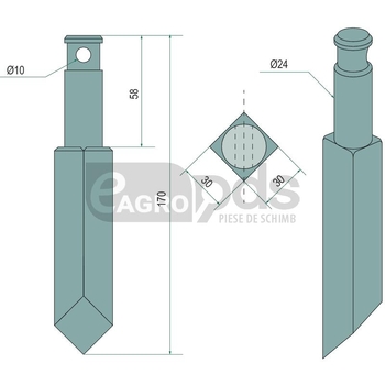 Dinte rotor - GRANIT [56030 E-35920]