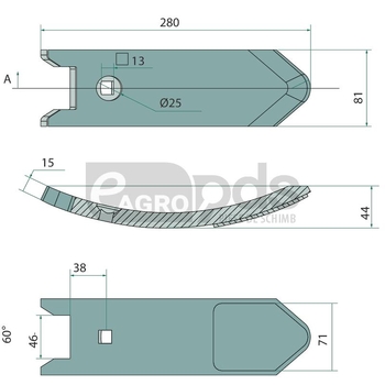 Varf brazdar - GRANIT [56031 34060850-1]