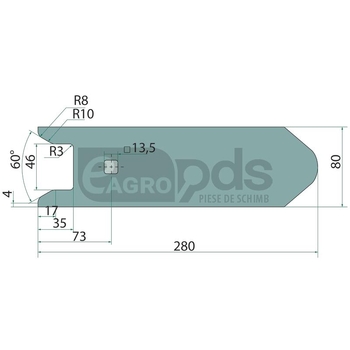 Varf brazdar - GRANIT [56031 34060850-15]