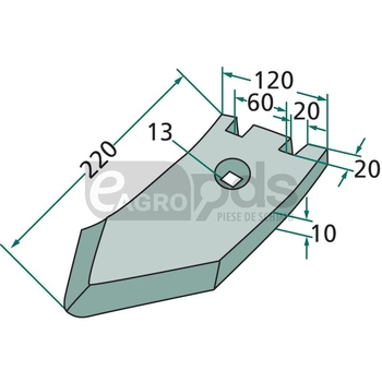 Varf brazdar - GRANIT [56032 016170]