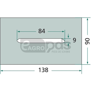Racleta din tabla - GRANIT [56033 0115 B]