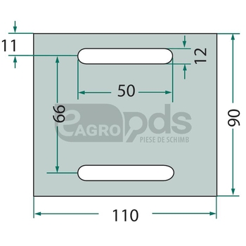 Racleta din tabla - GRANIT [56033 0119 B]