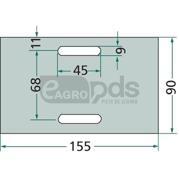 Racleta de plastic - GRANIT [56033 0119 K]