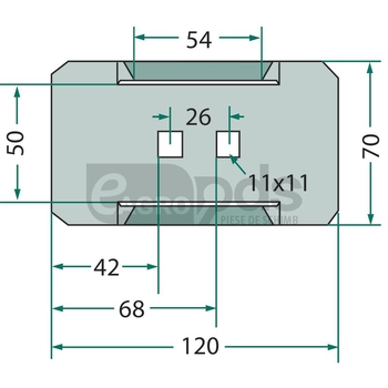 Racleta din tabla - GRANIT [56033 029743 B]