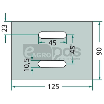 Racleta din tabla - GRANIT [56033 04223 B]