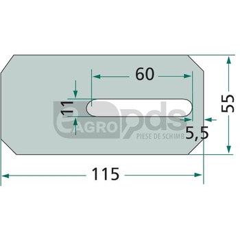 Racleta din tabla - GRANIT [56033 60402 B]