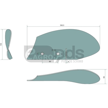 Cormana antetrupita cu suruburi - GRANIT [56034 066880]