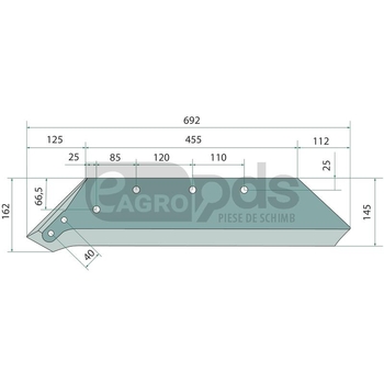 Brazdar cu varf interschimbabil - GRANIT [56034 073009]