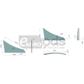 Cormana componenta frontala - GRANIT [56034 073250]