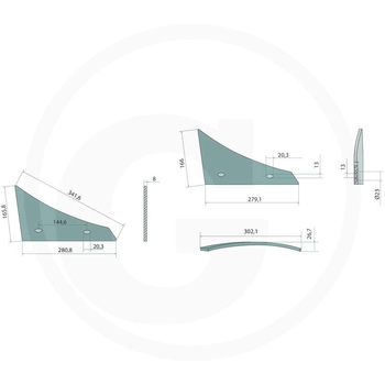 Placa de turnare - GRANIT [56034 073250 SET]