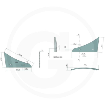 Cormana cu surub - GRANIT [56034 073251 SET]