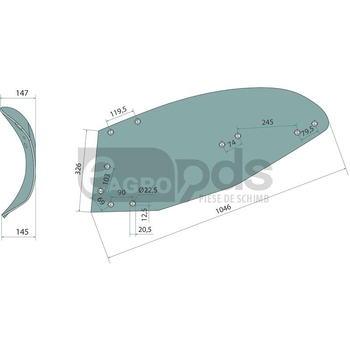 Foaie cormana spate - GRANIT [56034 073291]