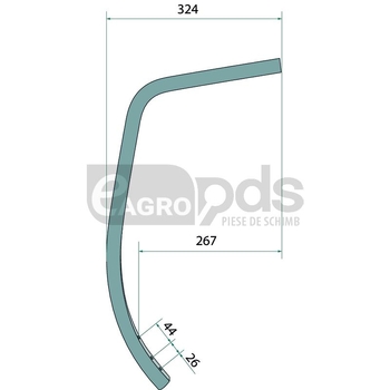 Piesa inferioara dinte cultivator - GRANIT [56050 506211]