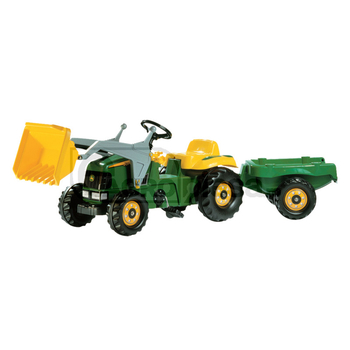 Tractor cu incarcator si trailer - Rolly Toys [600023110]