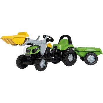 Tractor cu incarcator si trailer - Rolly Toys [600023196]